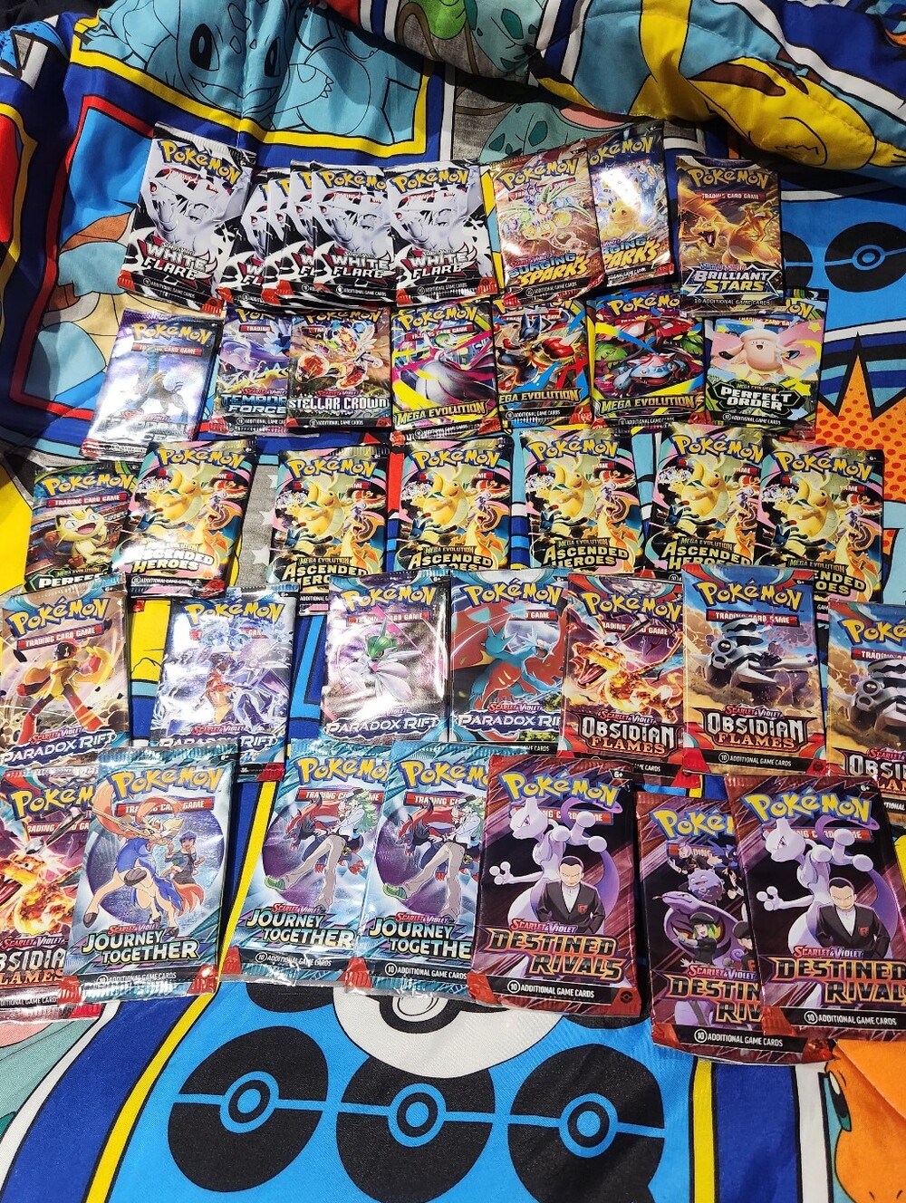 Opened Booster Pack Assortment - Pokémon - Multi-Color
